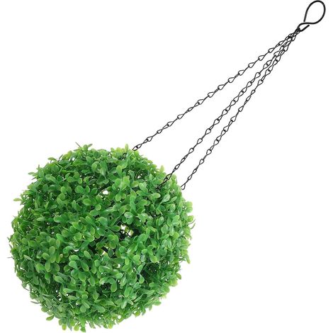 Boule de Topiaire Suspendue Artificielle Gazon Synthétique Réaliste avec Chaîne pour Mariage Balcon Jardin Terrasse et Décoration Intérieur (1/5)