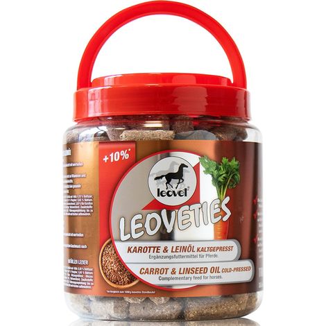 Biscotti Leovet per cavalli al gusto CAROTA E SEMI DI LINO 1100 g