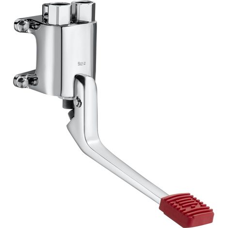ROCA A505128900 INSTANT FOOT Grifo Mezclador Progresivo de Pedal A Pared Accionamiento con El Pie Cromo - ref: A505128900