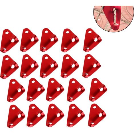 Tensionneur De Corde En Alliage D'aluminium - Pour Tente Camping Randonnée - Triangle - Lot De 4 (1/5)