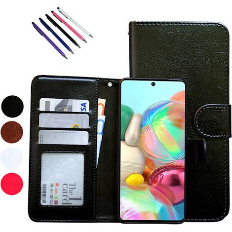 Custodia protettiva in pelle marrone per Samsung Galaxy A51 (1/2)