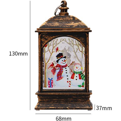 Luces Navideñas LED - Figuras de Reno, Muñeco de Nieve y Papa Noel - Decoración Interior y Exterior - 6 8 x 3 7 x 13 cm - 1 Unidad (1/3)