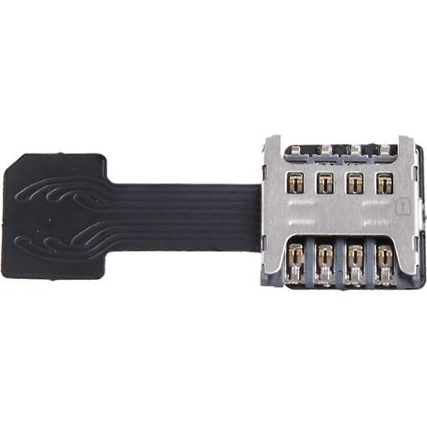 Support Double SIM Porte-Carte pour Android, Extension Carte SIM - Format Micro vers Nano - Moyen