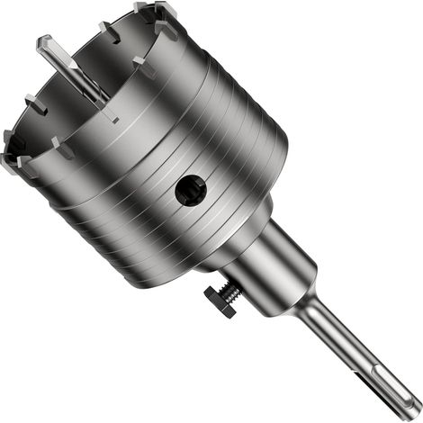 65mm Scie à Cloche Trépan Béton , avec Tige 110mm et Foret de Centrage110mm, Couronne Carotteuse, Scies Cloches Carotteuse, Béton Scie à Cloche,Pour Ciment, Brique, Pierre, Mur (1/5)