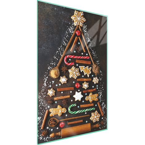TAGLIERE IN VETRO 35x52 Natale (1/5)