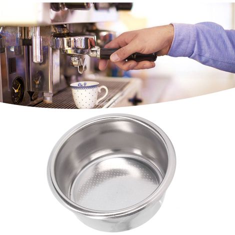 Porte-filtre pour machine à café semi-automatique, porte-filtre double de 54 mm, porte-filtre à café en acier inoxydable 304, porte-filtre double de 54 mm. (1/5)