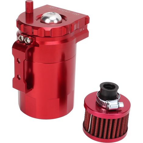 Récupérateur d'huile, séparateur air/huile avec filtre de reniflard, remplacement pour Ford Raptor Expedition rouge (1/5)