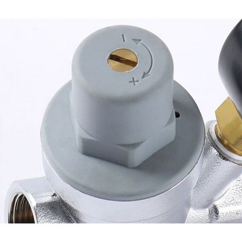 Détendeur réglable 15 mm avec manomètre 0-10 bar (1/4)