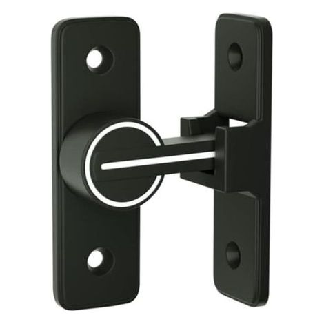 (90 Degrés)Verrou Serrure de Fermeture Porte Interieure Coulissante de Lumineux, 90° Loquet de Crochet a Porte Bascule, Boulon de Verrouillage de Boucle Moraillon Antivol, pour Porte, Fenêtre (1/5)