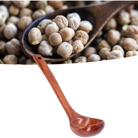 Cuillère en Bois Longue pour Cuisine et Restaurant - Louche Polyvalente pour Porridge (1/5)