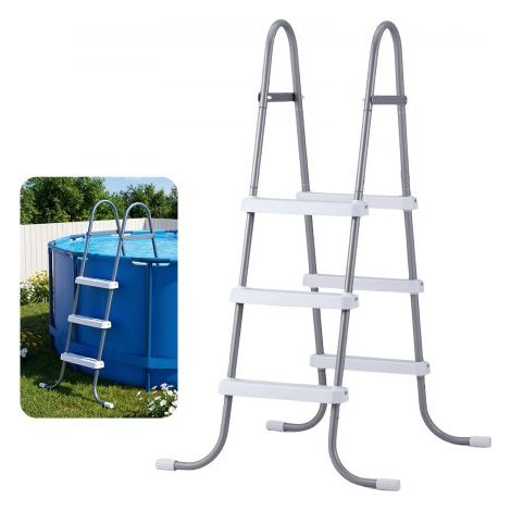 Échelle de Piscine Hors Sol 106 7 cm Échelle de Piscine Acier (1/5)