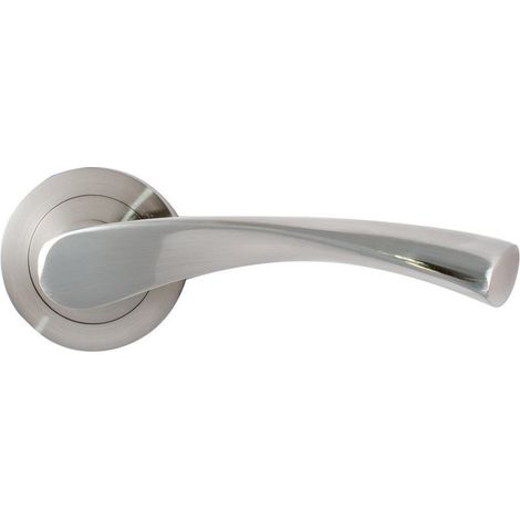 Griff mit Rosette (Ø5 cm) in Nickel satiniert  MICEL 07072