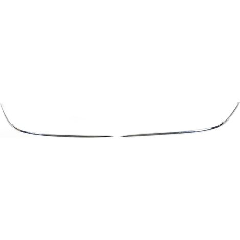 1 paire de couvercle chromé de moulage extérieur de pare-chocs avant 2208850674, remplacement élégant de protection pour Benz classe S W221 S350 Base (1/5)
