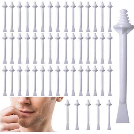 100pcs Bâtonnets applicateurs de Cire, Cire de Nez Baguette, Applicateurs de Cire de Nez, Bâtons d'épilation pour le nez pour Le Nez (1/4)