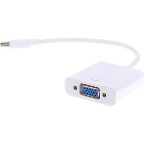 Convertisseur Adaptateur Câble Mini DisplayPort DP Vers VGA Pour Macbook Pro Air IMac