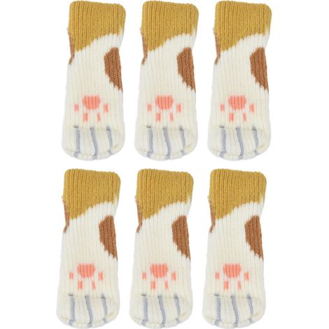 20 Stück Möbelbeinschoner, hochelastische, gestrickte Stuhlbeinschoner für leichteres Verschieben und Geräuschreduzierung (1/5)