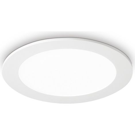 Ideal Lux Groove - LED 1 Light Large Round Warm Einbaustrahler Weiß (1/2)