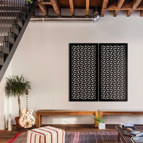 BODIES - Pannello in PVC traforato - Parasole - Colore: nero - Misura: 47x94 cm (1/3)
