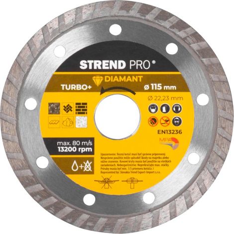 Scheibe Strend Pro 521C, 115 mm, Diamant, Turbo +