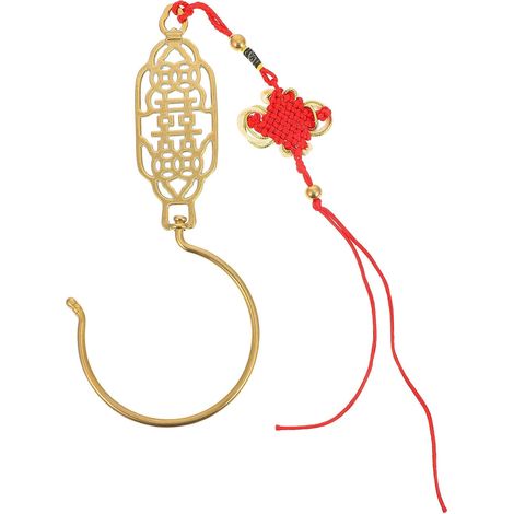 Eleganter goldener Vorhanghaken im chinesischen Retro Stil