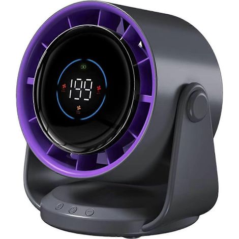 Ventilateur silencieux puissant avec affichage numérique batterie 4000 mAh texture agréable pour chambre bureau école (1/5)