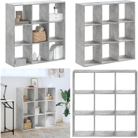 Bücherregal Betongrau 102x32x102 cm Holzwerkstoff - Bucherregal - Holzmöbel - Bücherstand - Aufbewahrungslösung - Regal Grau - Home & Living (1/5)