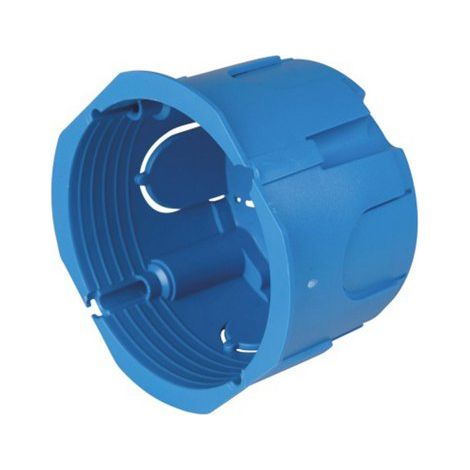 Scatola 502 rotonda per pareti leggere in cartongesso, 71x50 mm, 2 posti 502, ideale per installazioni elettriche interne FG10252