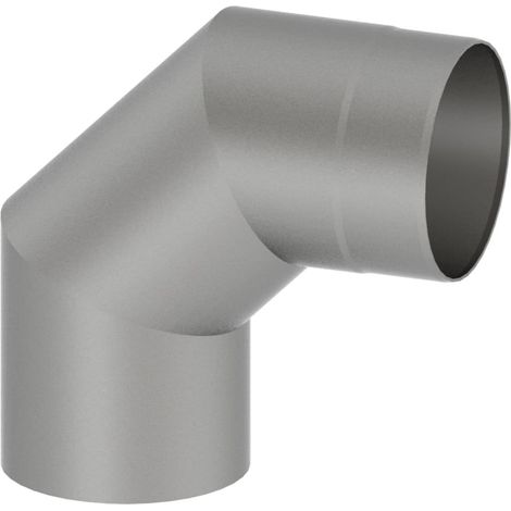 Coude gris 90° de tuyau de poêle ø130