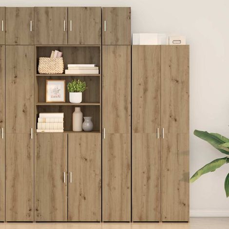 Aufbewahrungsschrank 3 pcs Artisan-Eiche 30 x 42,5 x 225 cm