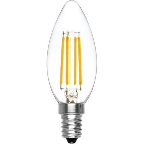 Ampoule LED Filament Alcapower Olive C35 E14 6W 810lm 4000K Lumière Naturelle Transparente Classe D Longue Durée 25000h Éclairage LED Haute Qualité