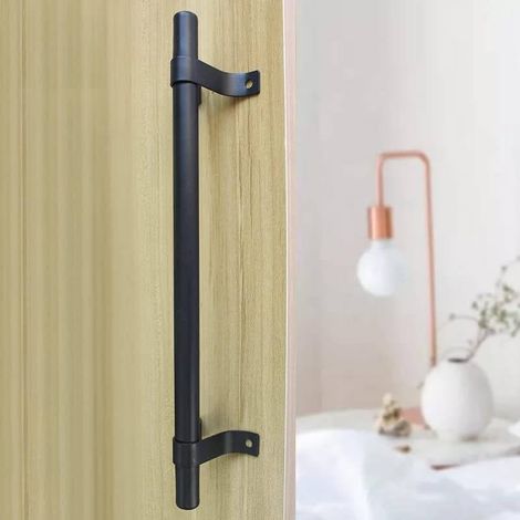Poignée de porte coulissante - Type atelier - 140 mm - Gris foncé - SECURY-T