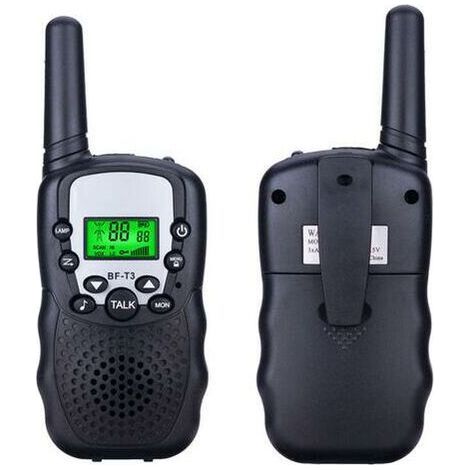 Talkie Walkies Longue Portée Talky Walky pour Adulte & Enfants, Écran LCD Lampe de poche pour les Aventures en Plein Air (2PCS)