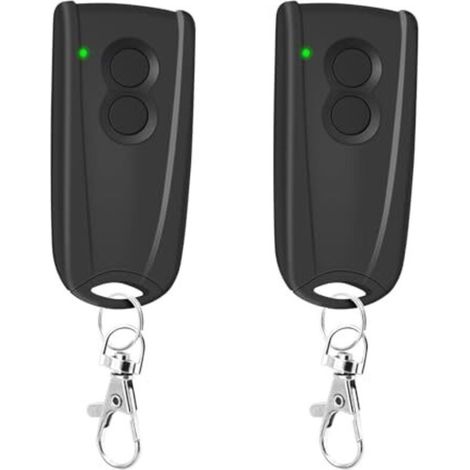 2 Pack Replacement Hand Transmitter for EcoStar RSC2 433, Garage Door Opener Remote Control 433.92 MHz 4 Channel Compatible with Hormann EcoStar Liftronic 500/700/800, Portronic D2500/D5000/S4000