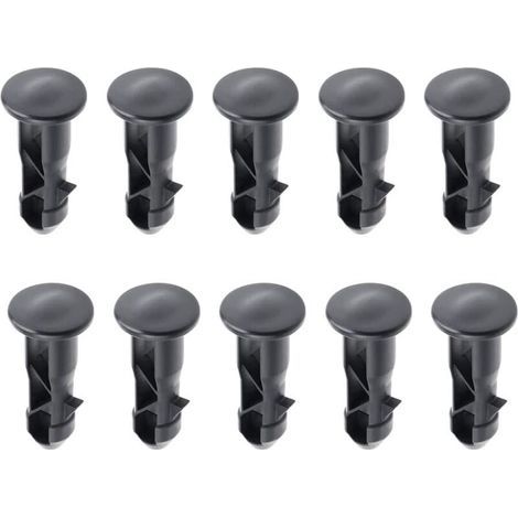 65 x 18mm Lot de 10 Goupilles de Charnière Pour Couvercle de Poubelles à Roulettes En Plastique Noir Pour Poubelles Domestiques de 240 L et Commerciales H326 (1/4)