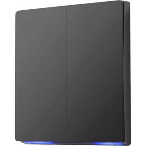 Tuya Zigbee Smart-Wandschalter mit Druckknopf für Klimaanlagen, Ventilatoren, Rollladenmotoren und Jalousien. Funktioniert mit Neutralleiter (Wechselschaltung). Grau. (1/5)