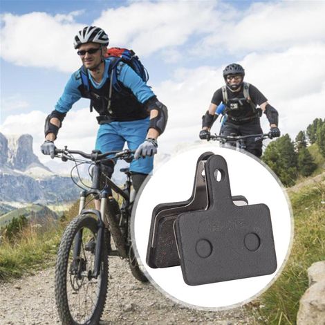 paires de plaquettes de frein à disque semi-métalliques noires en résine pour VTT - Accessoire de cyclisme (DS-01S) (1/5)
