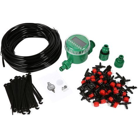 Arrosage goutte à goutte automatique - Système d'irrigation automatique - Minuterie automatique 0-400 KPA - Arrosage automatique pour serre, hôtels (1/5)