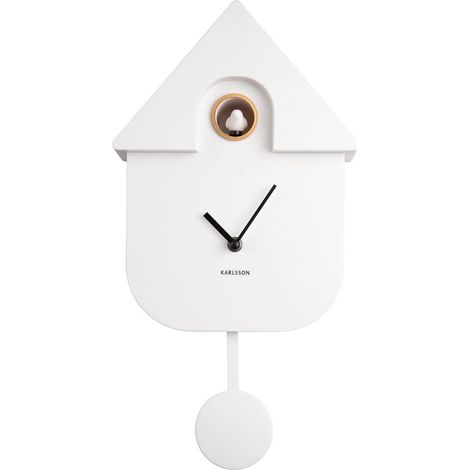 Horloge murale avec coucou blanc - Karlsson (1/6)
