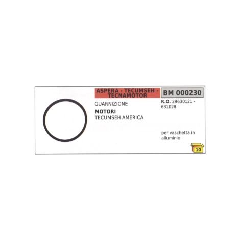 Guarnizione per vaschetta in alluminio motore rasaerba TECUMSEH AMERICA 29630121