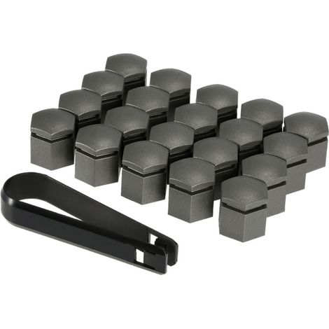 Lot de 20 cache-écrous de roue gris 19 mm pour Vauxhall et Opel.