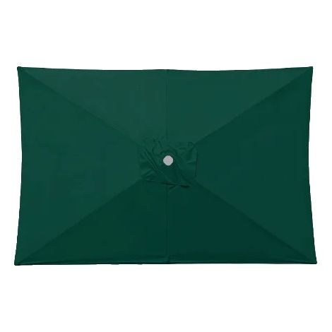 Telo per ombrellone da giardino, protezione UV, design impermeabile, verde scuro, 2x3 m-a (1/2)