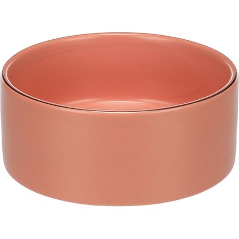 Gamelle pour la Nourriture et l'eau Rosé – 800ml – pour Chien ou Chat  en céramique émaillée – Résistante, Stable et Facile à Nettoyer (1/5)