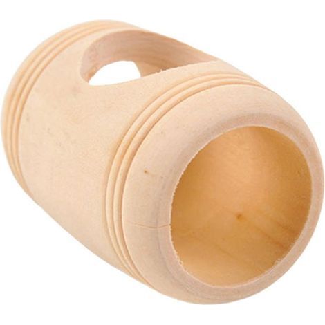 Ungiftiger Holztunnel für Hamster, Chinchillas und Meerschweinchen. Versteck- und Nagetunnel. (1/4)