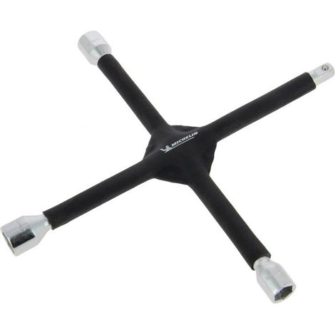 Clé en croix - MICHELIN - 8530 - Taille : 17/19/21mm et carré 1/2 - Revetement mousse antiglisse