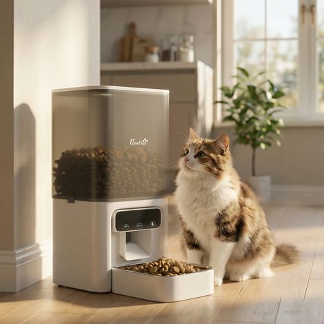 Distributeur Automatique de Nourriture pour Chats 4.5L avec APP et Enregistreur Vocal (1/5)