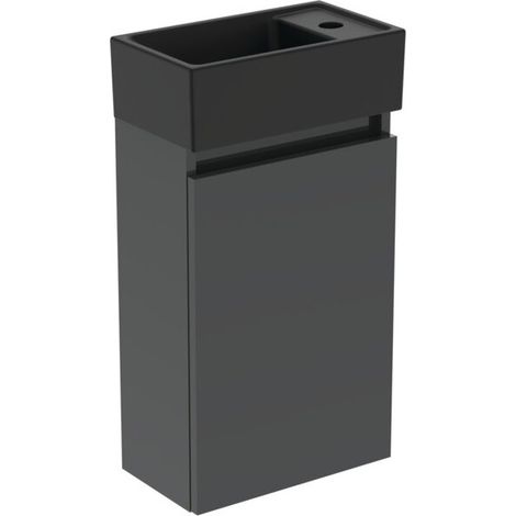 IDEAL STANDARD R0578TI Pack mobilier Eurovit+ HWC droite 37 cm noir (1/5)