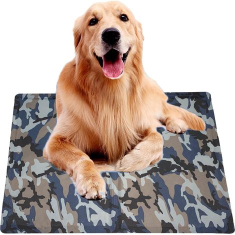 Tapis de refroidissement pour chien, Imperméable, Motif camouflage - Pour chiens et chiots, tapis pour animaux de compagnie, Camouflage, 65x50cm (1/3)
