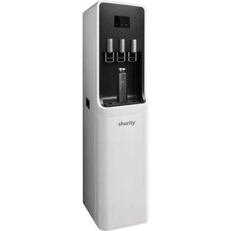 Dispenser Acqua Refrigerata Shurity Luvia a Colonna con Microfiltrazione - 3 vie acqua fredda, calda e ambiente (1/4)