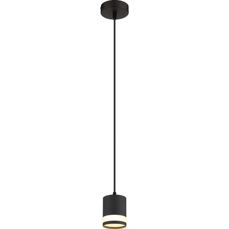 Pendelleuchte Pendellampe Wohnzimmerleuchte Küchenlampe schwarz 1 flammig LED