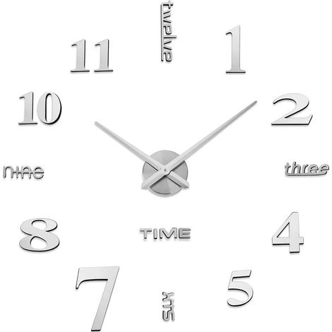 Horloges murales 3D à monter soi-même, horloges murales au design moderne, stickers muraux, horloges décoratives pour bureau, salon, chambre, cadeau, objet de décoration, horloge à quartz